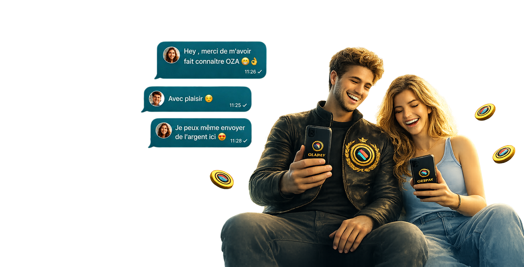 Ozapay messaging banner